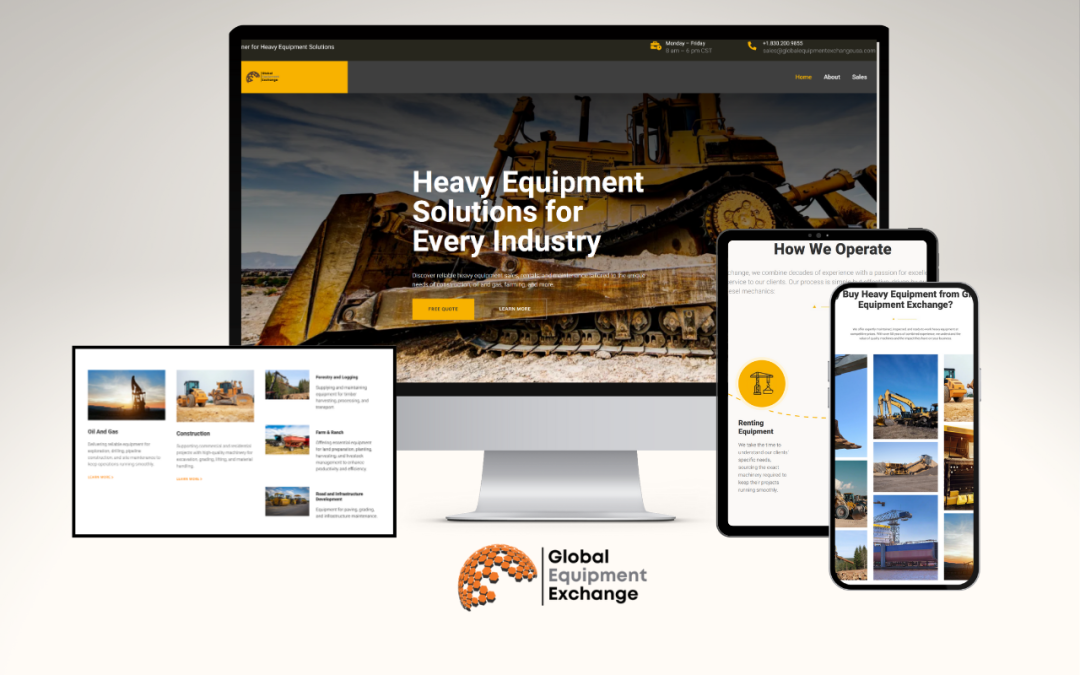 Global Equipment Exchange — Heavy Equipment Marketplace Website