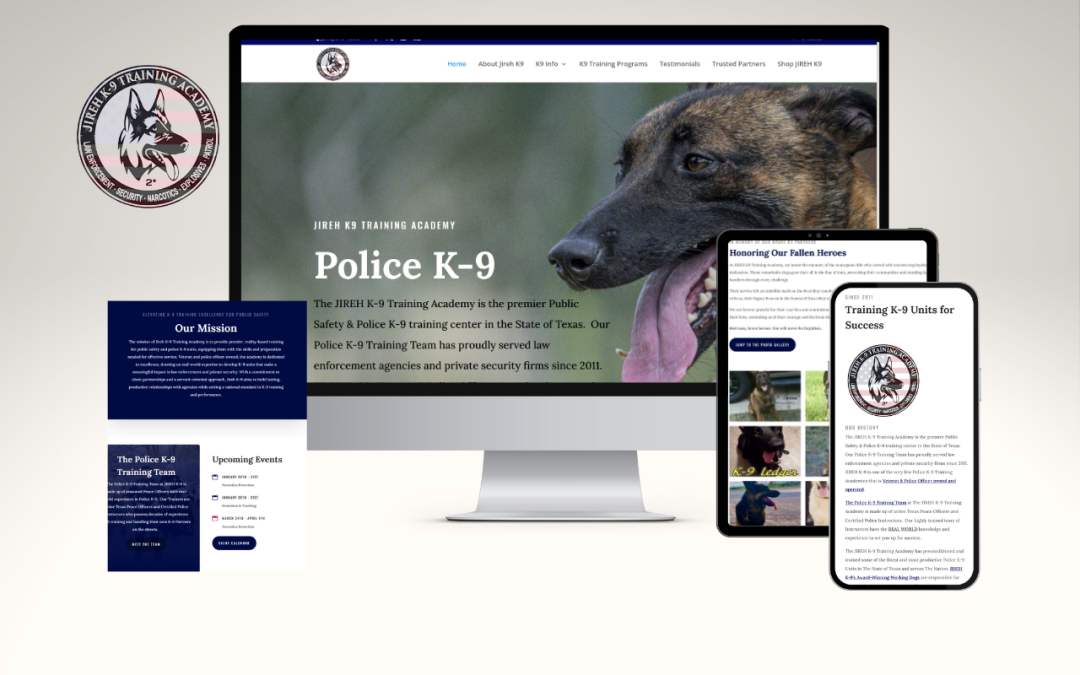 Jireh K-9 Police Academy — Professional Training & Handler Certification Website